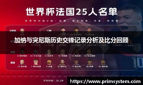 加纳与突尼斯历史交锋记录分析及比分回顾